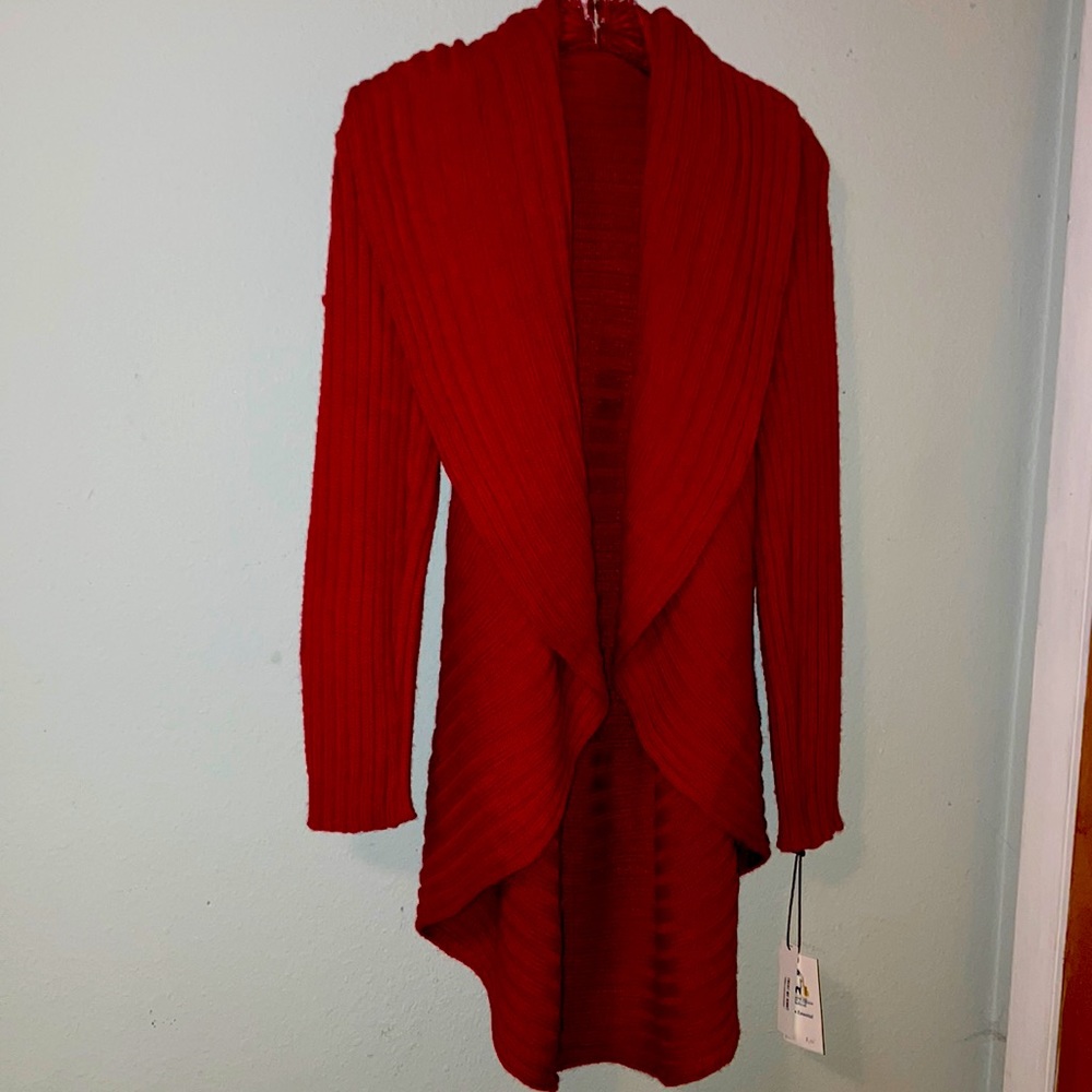 NWT Bellasera Alpaca Fashions "The Essential" shawl collar sweater